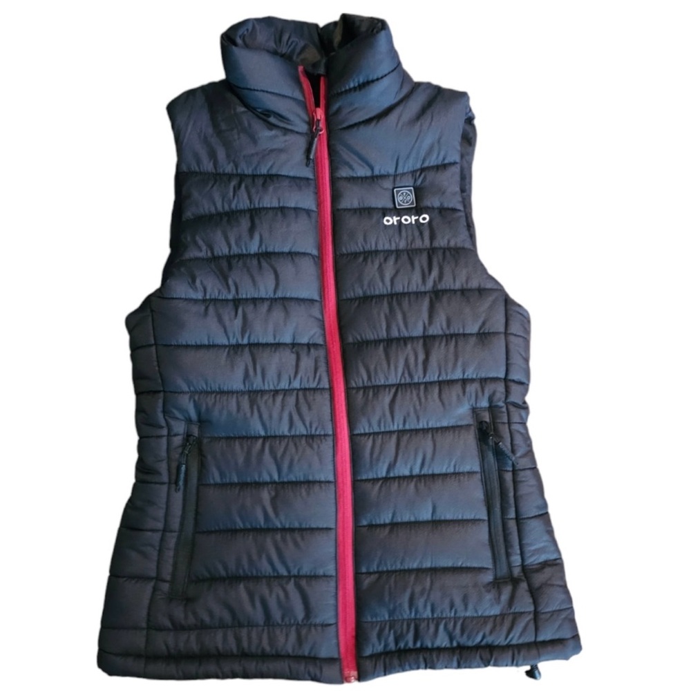 Ororo Women's Black Puffer Vest without battery